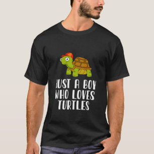 T-shirt Juste Un Garçon Qui Aime Les Tortues