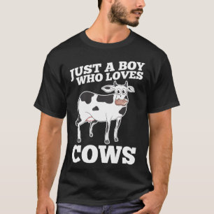 T-shirt Juste un garçon qui aime les vaches Ranch d'anima