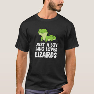 T-shirt Juste un garçon qui aime Lizards Reptiles Lizard B