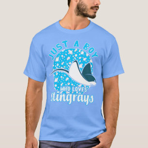 T-shirt Juste Un Garçon Qui Aime Stingrays 3