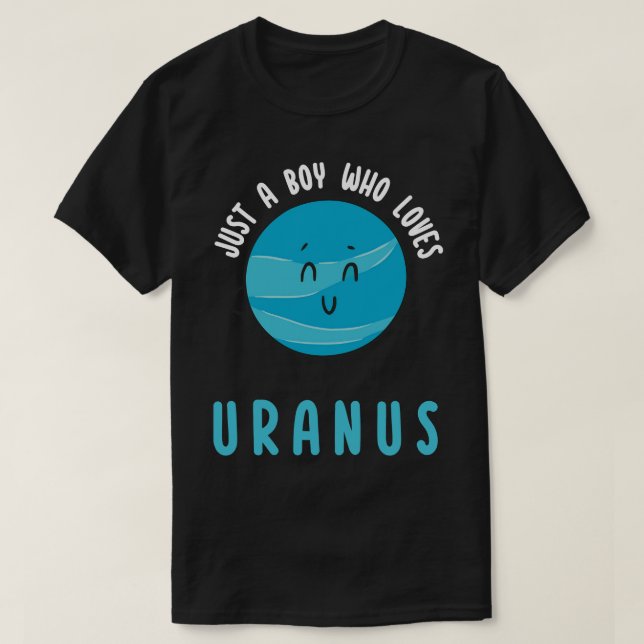 T-shirt Juste un garçon qui aime Uranus (Design devant)