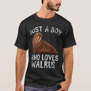 T-shirt Juste un garçon qui aime Walrus