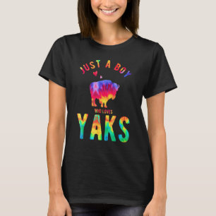 T-shirt Juste Un Garçon Qui Aime Yaks Yak Lover Funny Yak