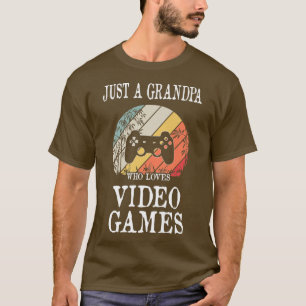 T-shirt Juste Un Grand-Père Qui Aime Les Jeux Vidéo Premiu