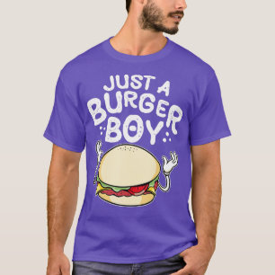 T-shirt Juste un hamburger garçon femmes hamburger et Chee