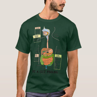 T-shirt Juste un Humour digestif de système de l'intestin