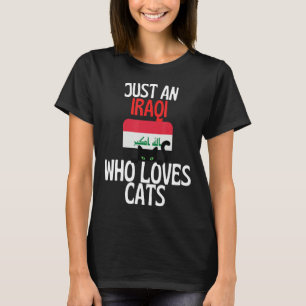 T-shirt Juste un Irakien qui aime les chats pour tout l'Ir