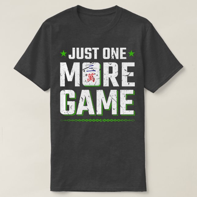 T-shirt Juste Un Jeu De Plus Mahjong Met Mah Jongg (Design devant)