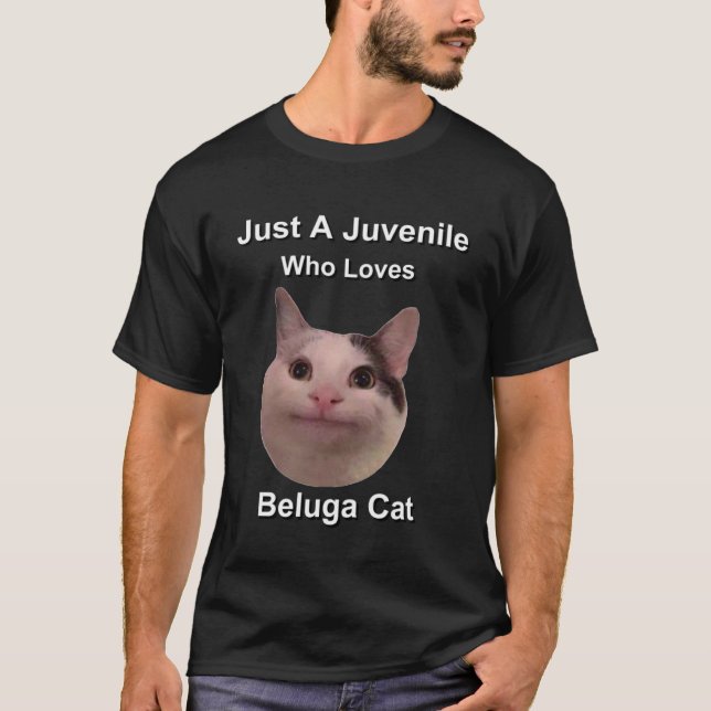 T-shirt Juste Un Jeune Qui Aime Le Chat Beluga (Devant)