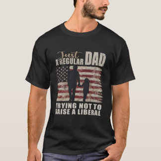 T-shirt Juste Un Père Et Une Fille Régulières Essayant De 