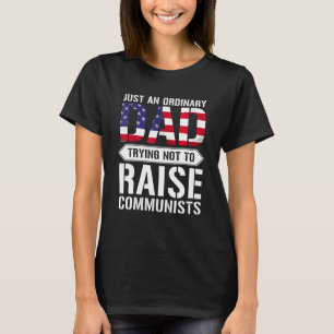 T-shirt Juste Un Père Ordinaire Essayant De Ne Pas Élever 
