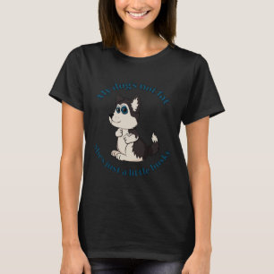 T-shirt Juste Un Petit Husky Blue Eyes Girl Chien