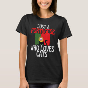 T-shirt Juste un Portugais qui aime les chats pour tout le