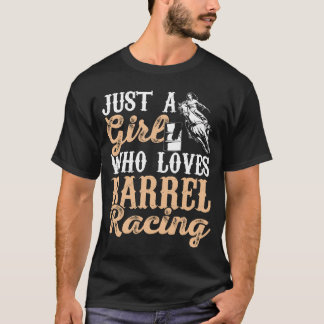 T-shirt Juste Un Qui Aime Le Barrel Racing Rodéo Cheval vi