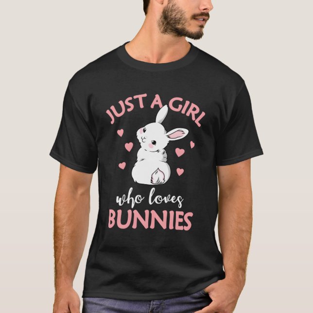 T-shirt Juste Un Qui Aime Les Lapins Rabbit Pour (Devant)