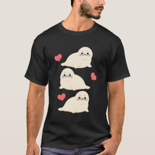 T-shirt Juste Un Qui Aime Les Lions De Mer Phoque Blanc