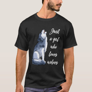 T-shirt Juste Un Qui Aime Les Loups Wolf S