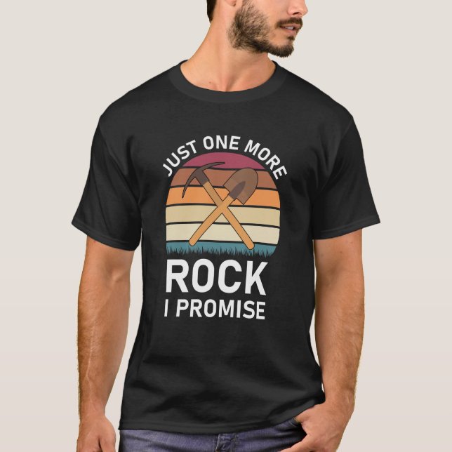 T-shirt juste un rocher de plus je promets - Géologue / Gé (Devant)