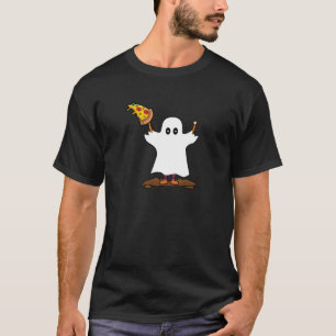 T-shirt Juste un Spook qui aime Pizza, saison éffrayante