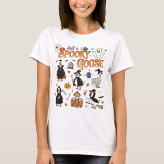 T-shirt Juste Une Chemise Drôle D'Oie Éffrayante