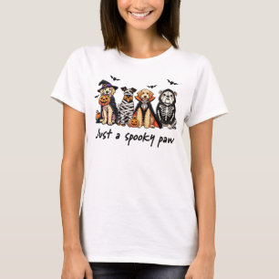 T-shirt Juste une Éffrayante chemise de chien d'Halloween 