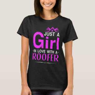 T-shirt Juste une fille amoureuse avec un contrat de couve