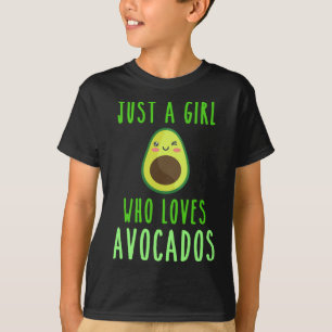 T-shirt Juste une fille qui aime Avocados fruits une vie s