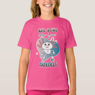 T-shirt Juste une fille qui aime Axolotls
