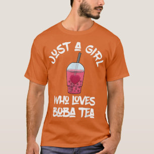 T-shirt Juste Une Fille Qui Aime Boba Tea Kawaii Bubble Te