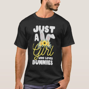 T-shirt Juste Une Fille Qui Aime Bunnies Rabbit Zookeeper