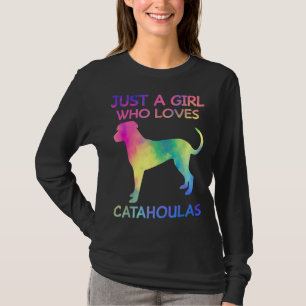 T-shirt Juste Une Fille Qui Aime Catahoulas Drôle Catahoul