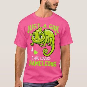 T-shirt Juste Une Fille Qui Aime Chameleons Funny Chameleo
