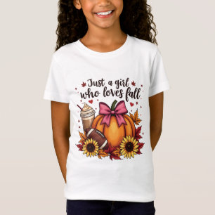 T-Shirt Juste une fille qui aime Chute Citrouille Épice La