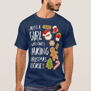 T-shirt Juste Une Fille Qui Aime Cuisiner Des Cookies Noël