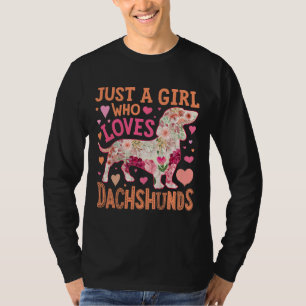 T-shirt Juste Une Fille Qui Aime Dachshund