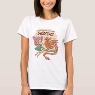 T-shirt Juste une fille qui aime Dragons Fairy