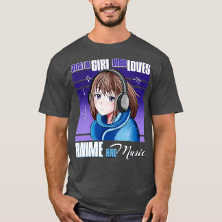 T-shirt Juste Une Fille Qui Aime Et La Musique