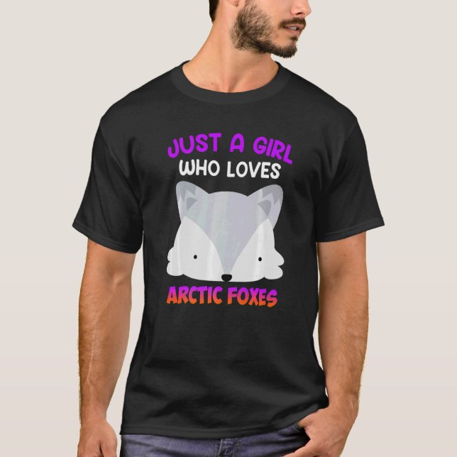 T-shirt Juste une fille qui aime Foxes Fox enfants 2 (Devant)