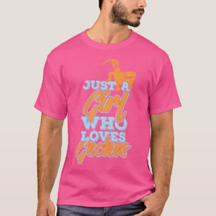 T-shirt Juste Une Fille Qui Aime Geckos Cadeau Amoureux de