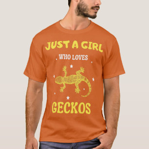 T-shirt Juste une fille qui aime geckos Cute Gecko amant 1