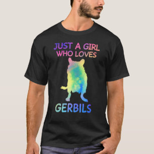 T-shirt Juste Une Fille Qui Aime Gerbils Amoureux Gerbil A