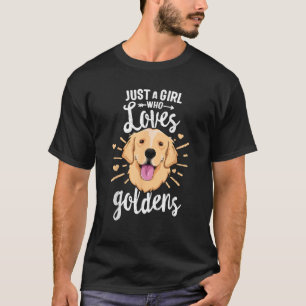 T-shirt Juste une fille qui aime Goldens CHIRT Kids Retrie