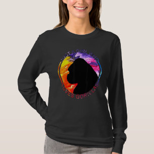 T-shirt Juste Une Fille Qui Aime Gorillas Silverback Goril