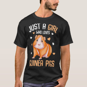 T-shirt Juste une fille qui aime Guinée Cochons Enfants Fi