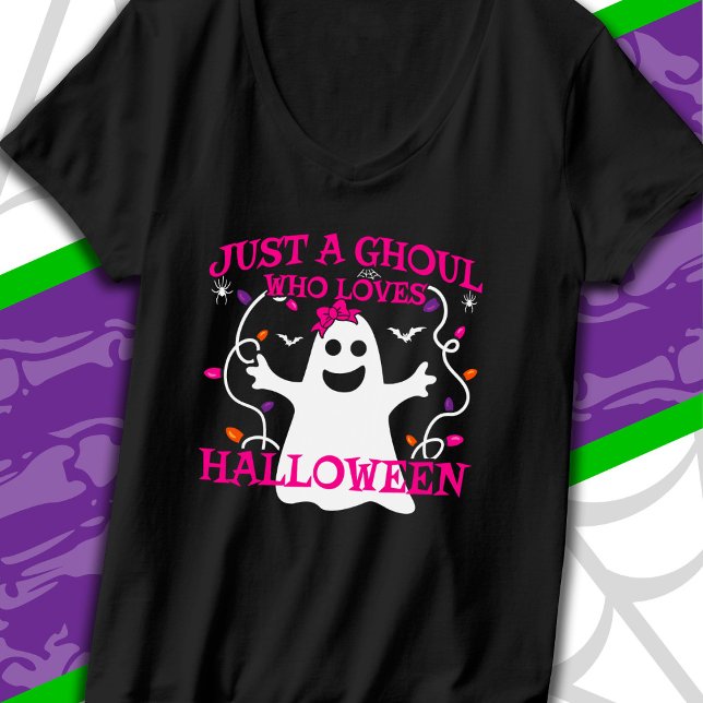 T-shirt Juste Une Fille Qui Aime Halloween mignon Fantôme  (Créateur téléchargé)