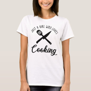 T-shirt Juste une fille qui aime la Cuisine