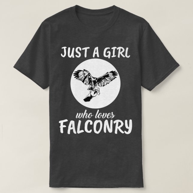 T-shirt Juste Une Fille Qui Aime La Falconry (Design devant)