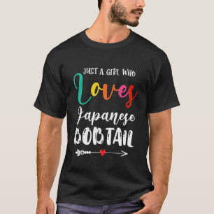 T-shirt Juste une fille qui aime la mère de chat à queue j