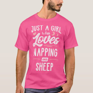 T-shirt Juste Une Fille Qui Aime La Nappation Et Les Femme