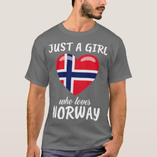 T-shirt Juste une fille qui aime la Norvège